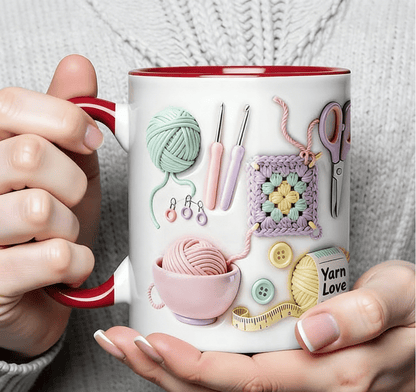 💎 LETZTER TAG: 50% AUF DIE „YARN LOVE“-TASSE! 💎 Perfektes Geschenk für Bastelfreunde – Spülmaschinenfest ✨
