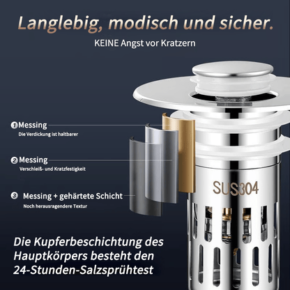 🔥Universelles Abflusssieb aus Edelstahl