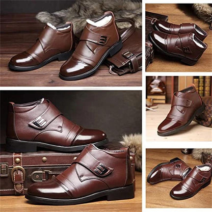 🔥Warme Herren Kunstfell gefütterte Ankle Snow Business Stiefel✈️