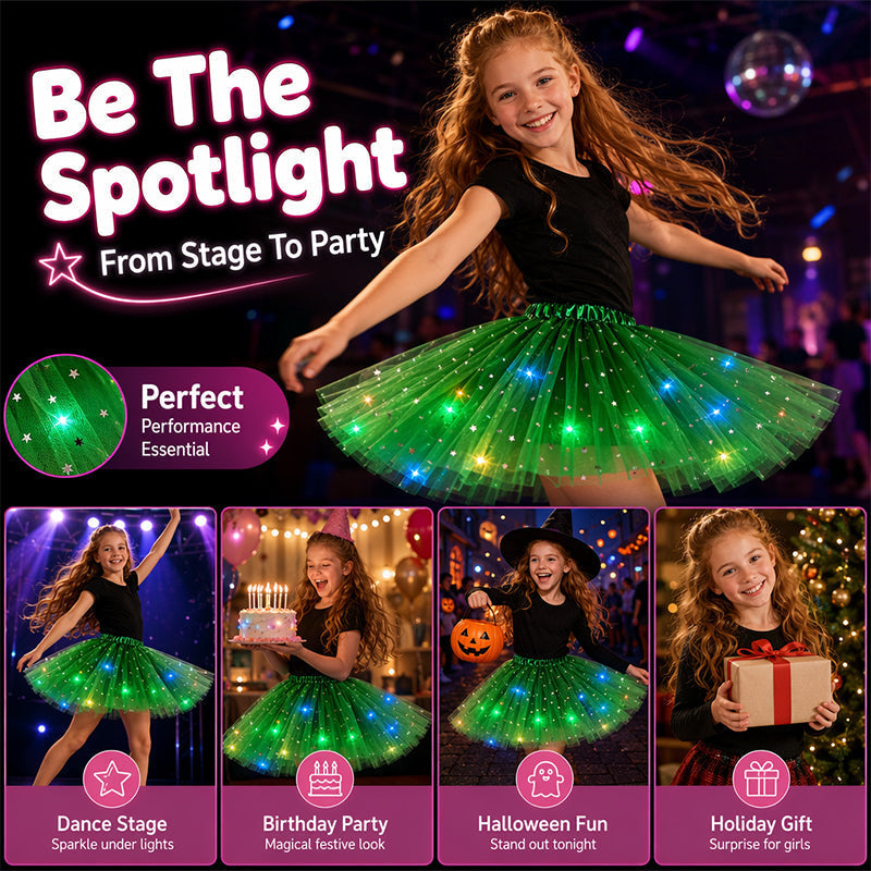 💕 50% RABATT! ✨ Magischer LED-Tutu-Rock – Leuchtend, leicht & verspiel – Ideal für Partys, Festivals & besondere Anlässe 🌸