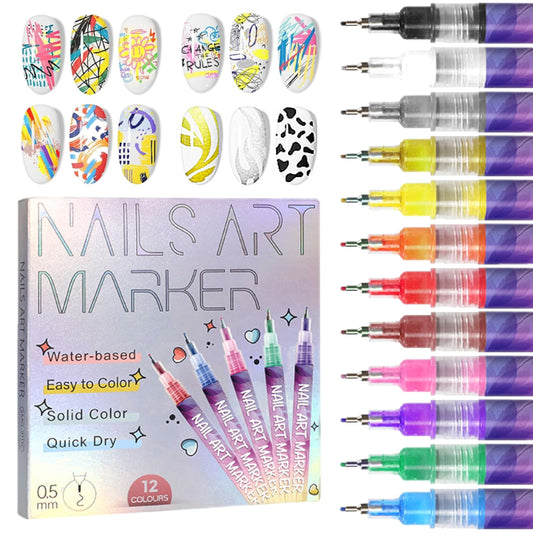 🎁✨ Nagellack-Set mit 12 Farben für kreative Designs 💅🎨