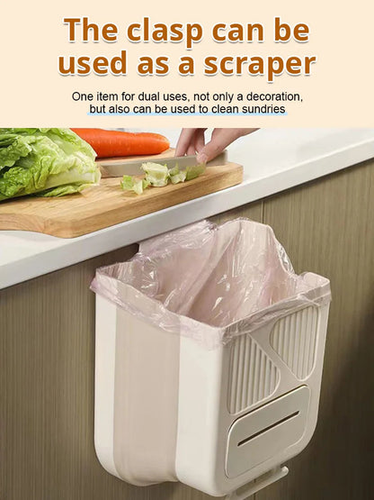 🗑️ NUR KURZE ZEIT 50 % RABATT! 🧺 Klappbarer Hängemülleimer für Küchenschränke – 10L Fassungsvermögen, integrierter Müllbeutelspender, kein Bücken mehr beim Kochen