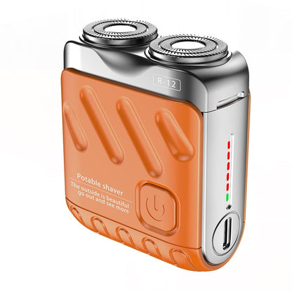 🔥🎉 Vatertagsangebot: 80% RABATT! 🎁Tragbarer rotierender Elektrorasierer🚀 mit zwei Ringen