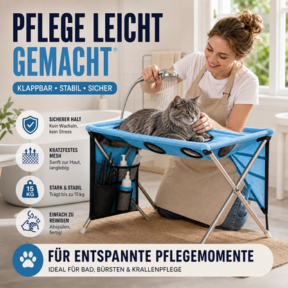【⏳Zeitlich begrenztes Angebot: 50 % Rabatt!】⏰2-in-1 Faltbares Haustier-Pflegebett🐱🐶🛋️