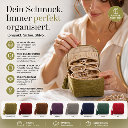 💎 KAUFE 1, ERHALTE 1 GRATIS! 👛 Mini-Schmucktasche mit Reißverschluss – Kompakt, elegant & ideal für Reisen – Schützt deine Schätze unterwegs ✈️