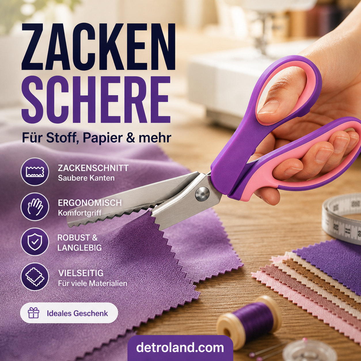 Multifunktionale Zickzack-Schere, gezackte Schere ✂️🧵