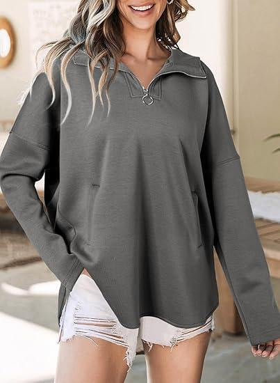 💥Zeitlich begrenzt 66% RABATT💕Gemütlicher schicker Kapuzenpullover mit Reißverschluss für Damen