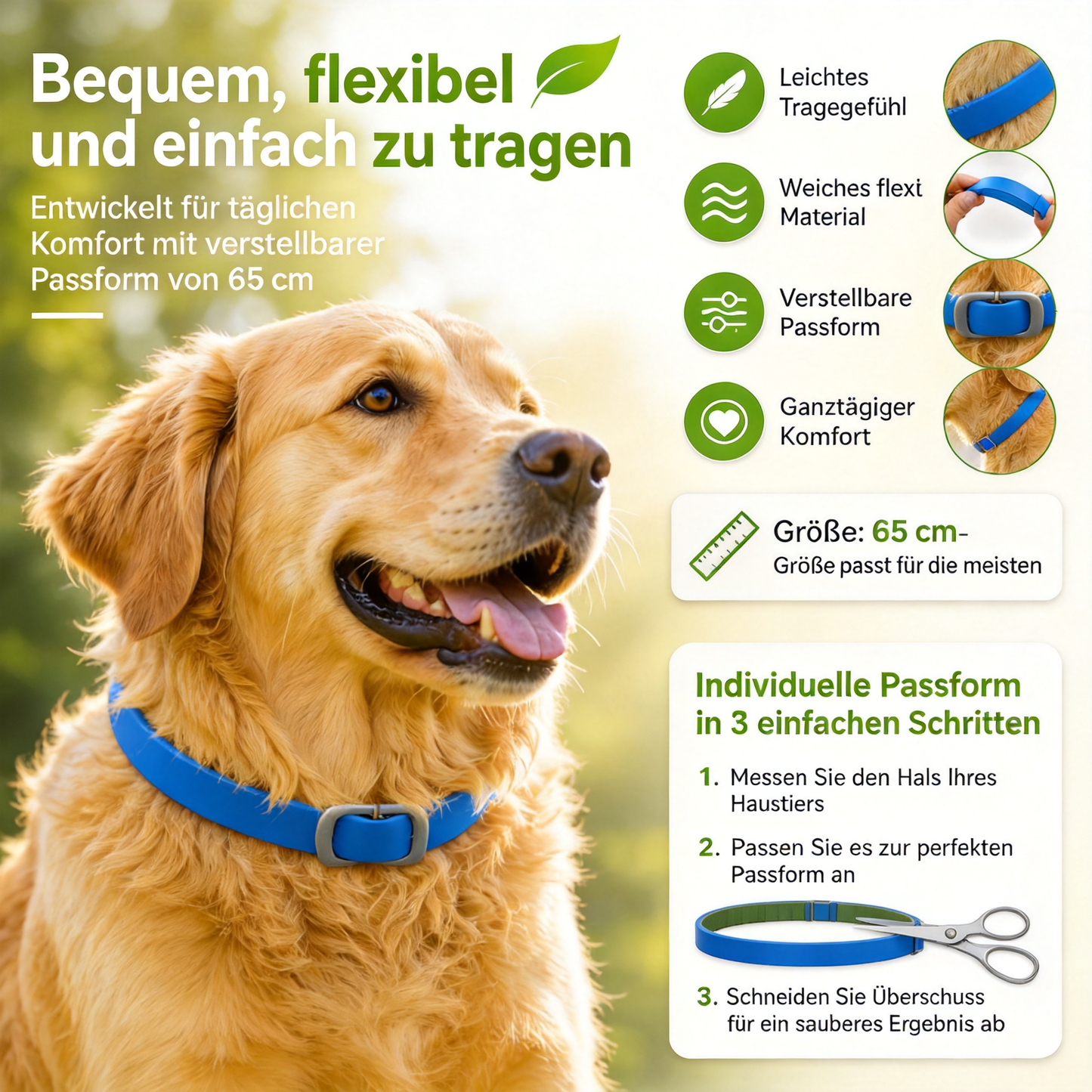 🎁 1+1 GRATIS🛡️Halsband mit natürlichen ätherischen Ölen zur Abwehr von Schädlingen bei Haustieren