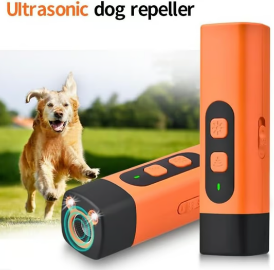 🐕✨ ULTRASCHALL-HUNDEABWEHR - Tragbar & Wasserdicht mit LED-Blitz, Humane Tiervertreibung für Outdoor-Aktivitäten, Wiederaufladbar und Einfach zu Bedienen 🛡️🔦