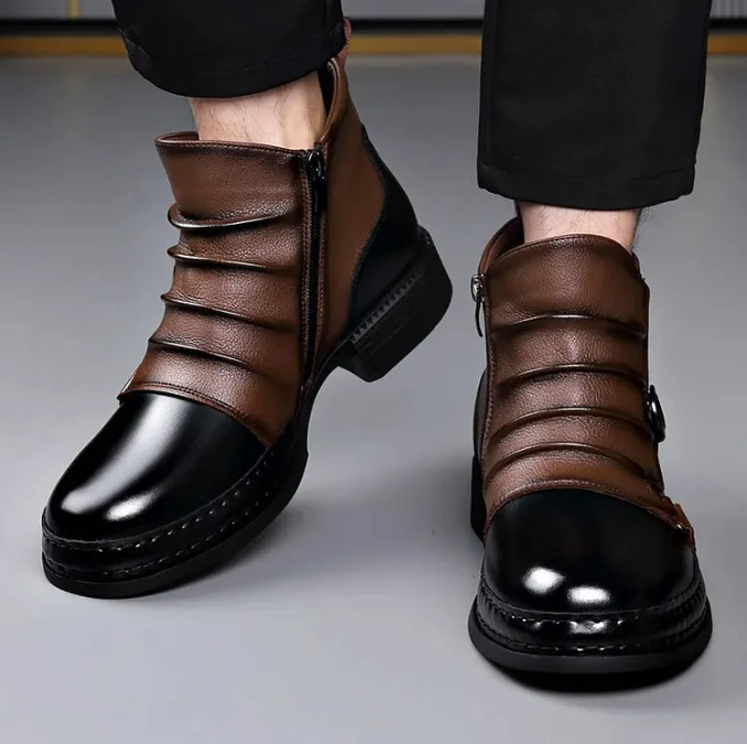 👞🔥JETZT 50 % RABATT! ⏰ Herren-Ankle-Boots aus echtem Leder – Strapazierfähig, stylisch und ganztägiger Tragekomfort für Freizeit und Beruf 🔧