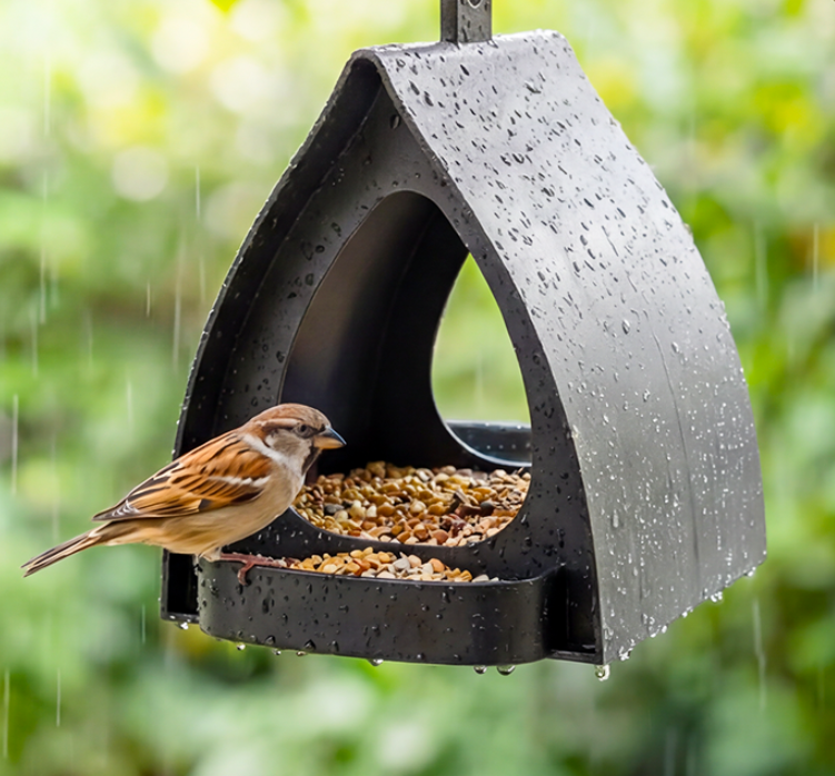 🐦 40% RABATT! 🌿⏰Aufhängbarer Vogelfutterspender mit Dach – Wetterschutz, Leicht zu befüllen & Hält Eichhörnchen fern