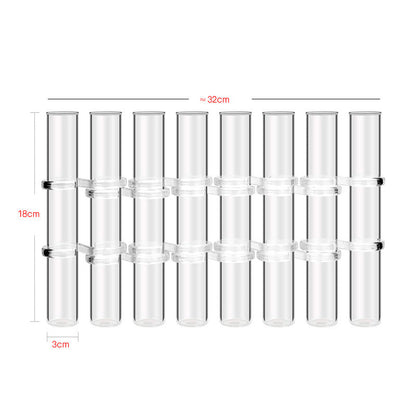 🏺✨ Zylindrische Vasen aus transparentem Glas | Moderne Glasvasen für Dekoration