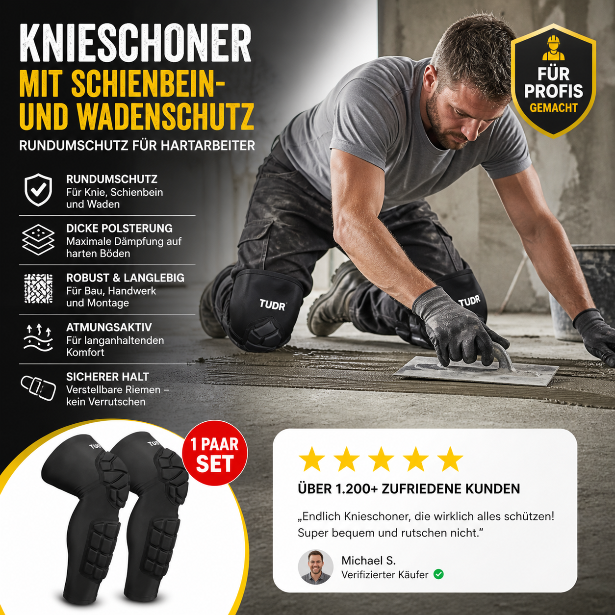 🏃 50% RABATT! 🛡️ Stoßfeste Knieschoner für Sport, dämpfen Stöße, bequem atmungsaktiv, ideal für verschiedene Sportarten🦵