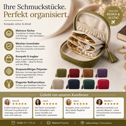 💎 KAUFE 1, ERHALTE 1 GRATIS! 👛 Mini-Schmucktasche mit Reißverschluss – Kompakt, elegant & ideal für Reisen – Schützt deine Schätze unterwegs ✈️