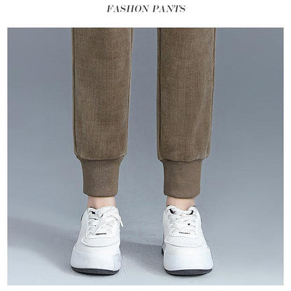 🔥Heißer Verkauf 🔥 Damen-Jogger-Hose mit warmem Plüsch-Cord（50% OFF)