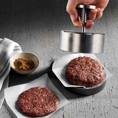 🎁2026 Neuheiten 50% RABATT💥 Fleischpresse für Burger – Edelstahl 304, lebensmittelecht – antihaftbeschichtet, rostfrei – spülmaschinenfest – perfekt für Partys! 🛡️💨