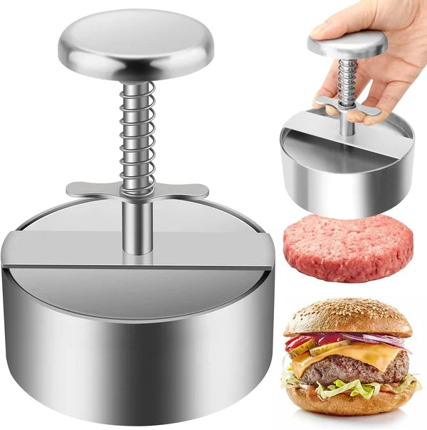 🎁2026 Neuheiten 50% RABATT💥 Fleischpresse für Burger – Edelstahl 304, lebensmittelecht – antihaftbeschichtet, rostfrei – spülmaschinenfest – perfekt für Partys! 🛡️💨