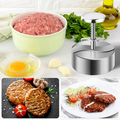 🎁2026 Neuheiten 50% RABATT💥 Fleischpresse für Burger – Edelstahl 304, lebensmittelecht – antihaftbeschichtet, rostfrei – spülmaschinenfest – perfekt für Partys! 🛡️💨
