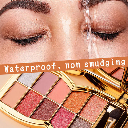 🔥Neujahrsangebote🔥Ideaal Cadeau-10 Kleuren Glitter Oogschaduw Palet