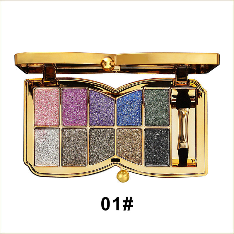 🔥Neujahrsangebote🔥Ideaal Cadeau-10 Kleuren Glitter Oogschaduw Palet