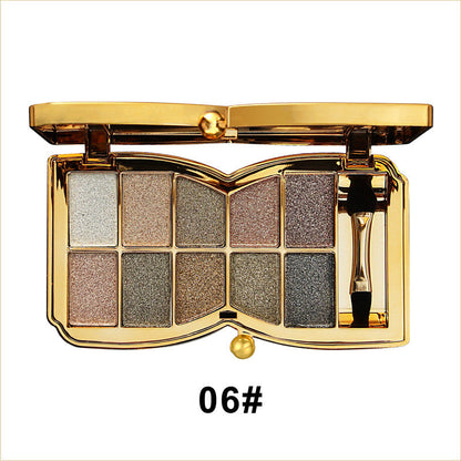 🔥Neujahrsangebote🔥Ideaal Cadeau-10 Kleuren Glitter Oogschaduw Palet