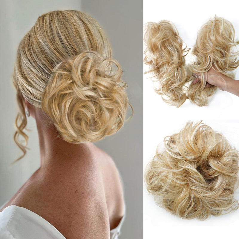 💇‍♀️ 50% RABATT! ✨ Voluminöser Messy-Bun-Haarteil – Hitzebeständige Faser & stabiler Halt ✨