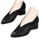 🔥Zeitlich begrenzter Rabatt👡Slipper aus Mesh mit Kristallen und dickem Absatz