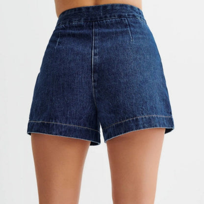 💕Sonderangebot – Auch einzeln erhältlich💕Lässiges Damen-Jeans-Set aus ärmellosem Oberteil und Shorts