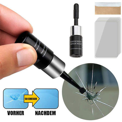 💎 KAUFEN 1, ERHALTEN 1 GRATIS! 💎 Glasreparaturset „Cracks Gone“ – Repariert Risse in 20 Min., Unsichtbares Finish & Kein Austausch Nötig 🔧🚗
