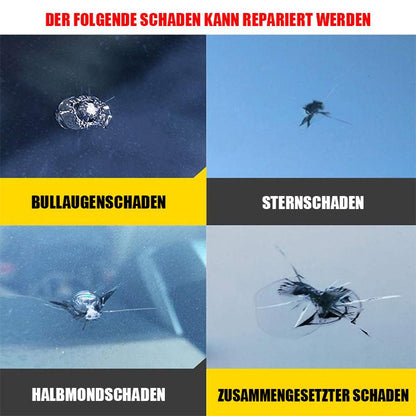 💎 KAUFEN 1, ERHALTEN 1 GRATIS! 💎 Glasreparaturset „Cracks Gone“ – Repariert Risse in 20 Min., Unsichtbares Finish & Kein Austausch Nötig 🔧🚗