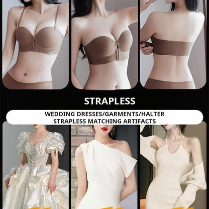 ⏳Begrenzte Zeit 50% Rabatt💥Damen-BH mit rutschfestem Frontverschluss und trägerlosem Design