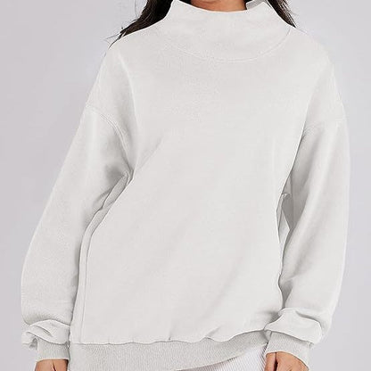 49% RABATT✨Pullover-Sweatshirt mit Rollkragen und langen Ärmeln für Damen