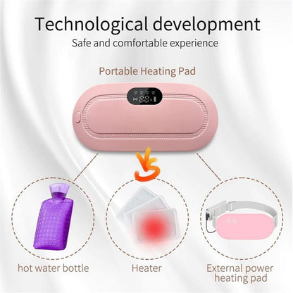 💖 NUR FÜR KURZE ZEIT 50% RABATT! ⚡ Kabelloser Menstruationsschmerz-Massagegürtel – Wärme, Vibration, Diskret ✨
