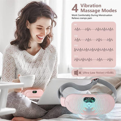 💖 NUR FÜR KURZE ZEIT 50% RABATT! ⚡ Kabelloser Menstruationsschmerz-Massagegürtel – Wärme, Vibration, Diskret ✨