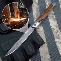 ✨Klappmesser mit Holzgriff für Arbeit, Wandern & Camping⛺