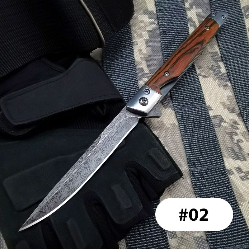 ✨Klappmesser mit Holzgriff für Arbeit, Wandern & Camping⛺