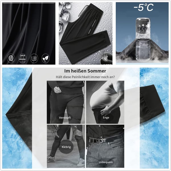 ⏳Tolle Rabatte für eine begrenzte Zeit💥Sommer Herren Eis Seide Sporthose
