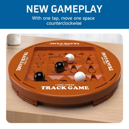 ♟️🌀Logik Schach Track Spielset für 2-4 Spieler, lustige Familien Spieleabend Unterhaltung✨💫