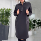 👗Lässiges, lockeres, übergroßes Midikleid für Damen🌹