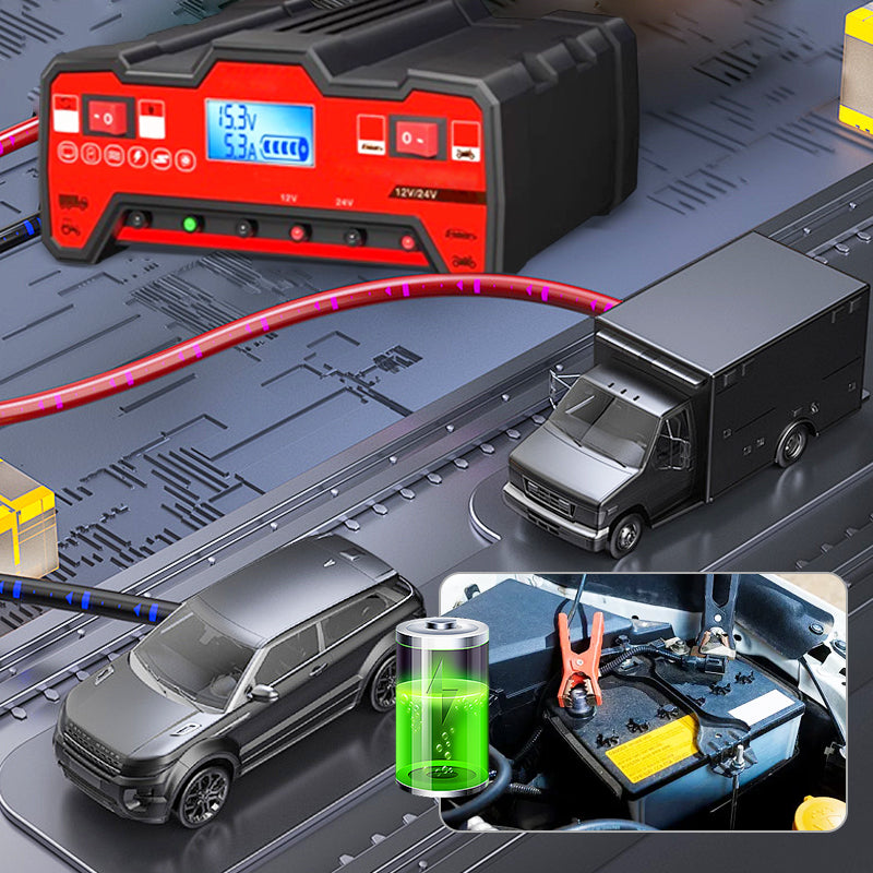 🎉Hot Sale 50% OFF🎉Automotive Intelligent Pulse Repair Batterieladegerät