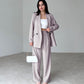 🔥50% Rabatt🔥 Langes 2-teiliges Blazer-Anzug-Set für Damen
