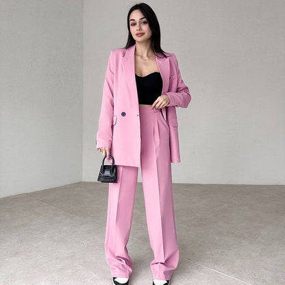 🔥50% Rabatt🔥 Langes 2-teiliges Blazer-Anzug-Set für Damen