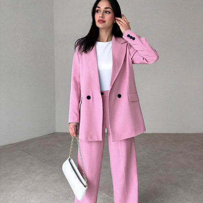🔥50% Rabatt🔥 Langes 2-teiliges Blazer-Anzug-Set für Damen