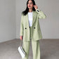 🔥50% Rabatt🔥 Langes 2-teiliges Blazer-Anzug-Set für Damen