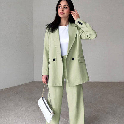🔥50% Rabatt🔥 Langes 2-teiliges Blazer-Anzug-Set für Damen