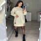 🍁🍁Schickes Cutout-Sweatshirtkleid für Damen😘