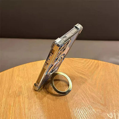Magnetische Handyhülle mit Glitzerlinse und Ständer