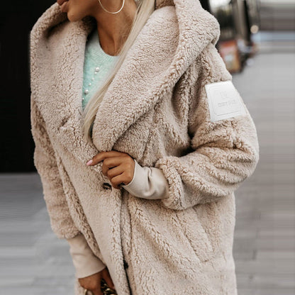 ❄️Winterschlussverkauf Zeitlich Begrenzter 50% RABATT🎀Kunstplüsch-Kapuzenjacke für Frauen