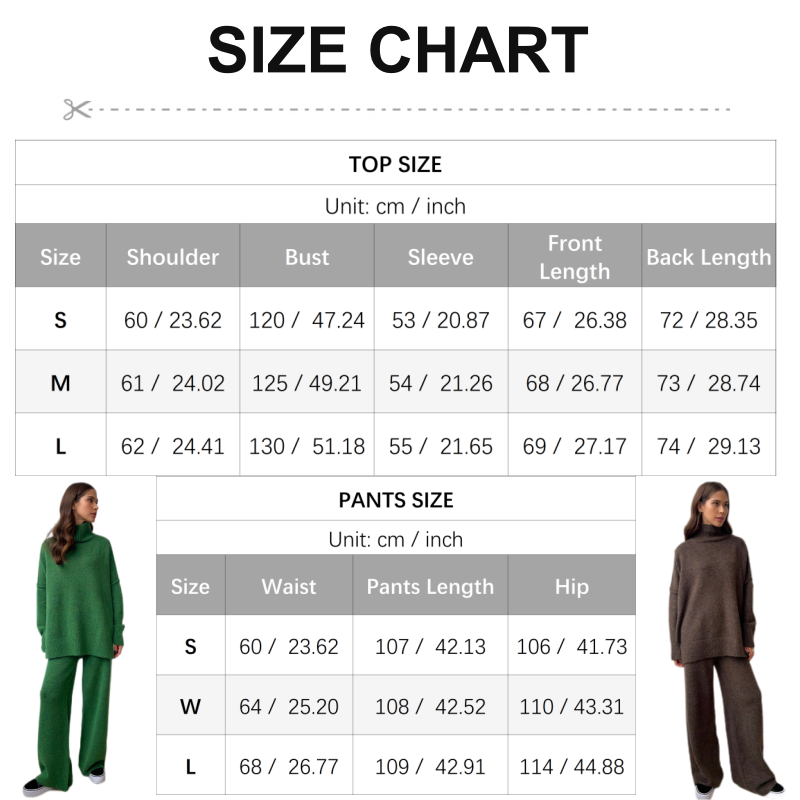 💕Lässiges, locker gestricktes 2-teiliges Set für Damen