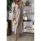 50% Rabatt🔥Elegantes, glänzendes Maxikleid für Damen